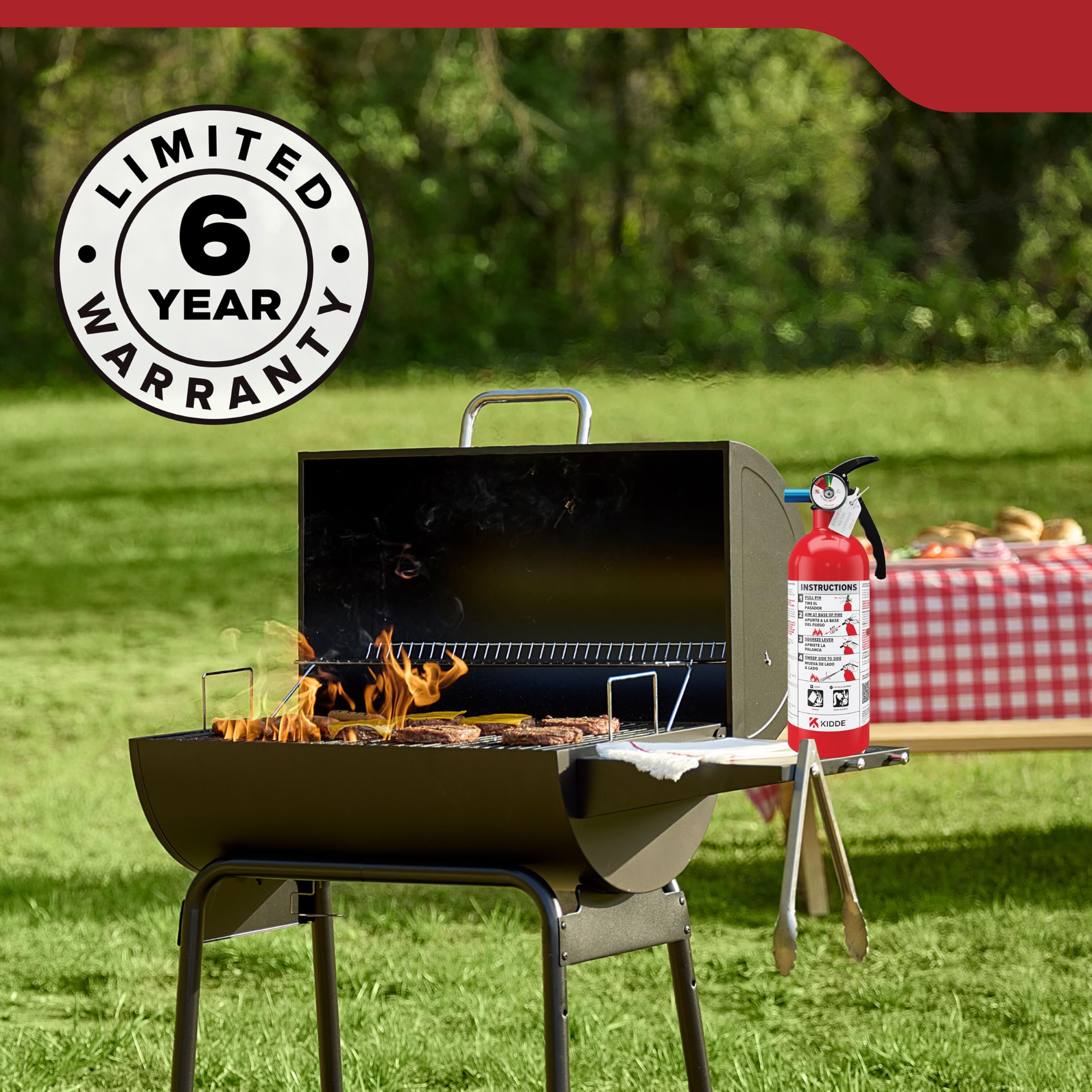 Kidde Basic Fire Extinguisher for Home, Office, Residential, Single-Use, 5BC - Image 11