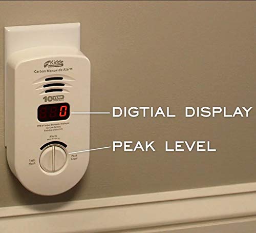 Kidde Carbon Monoxide Detector, Plug In Wall with 10-Year Battery Backup, Digital LED Display, Voice Alerts, Test-Hush Button, 3rd Edition - Image 3