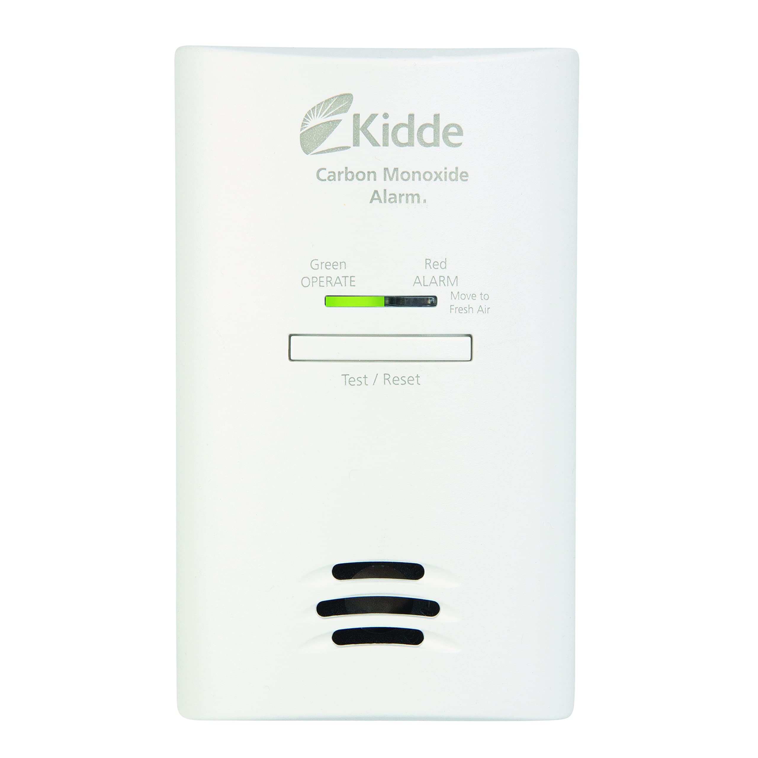 Kidde Carbon Monoxide Detector, Plug In Wall with AA Battery Backup, Test-Hush Button - Image 6