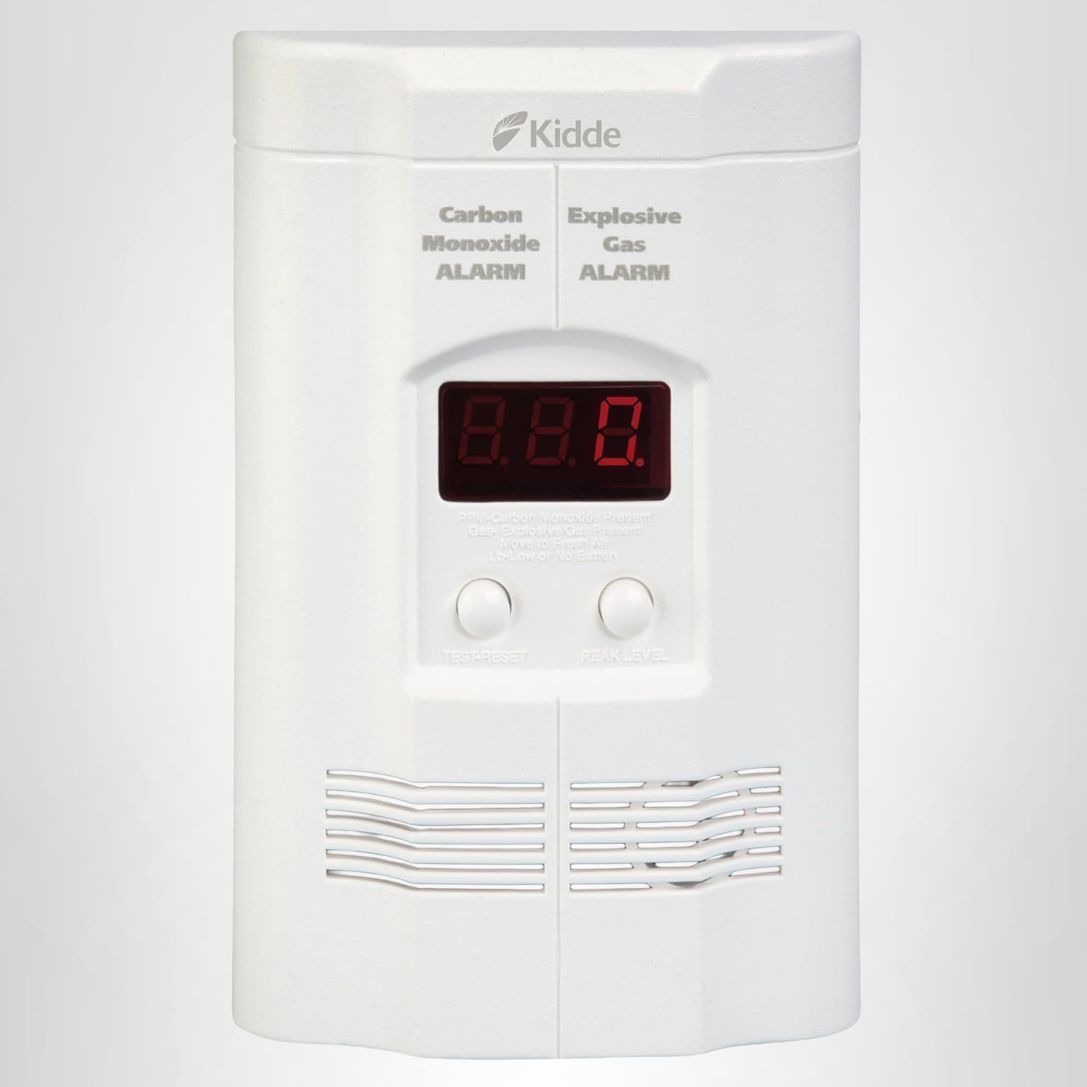 Kidde Carbon Monoxide Detector, Propane, Natural, Methane, & Explosive Gas Alarm, Plug-In Wall with 9-Volt Battery Backup, Digital LED Display - Image 14