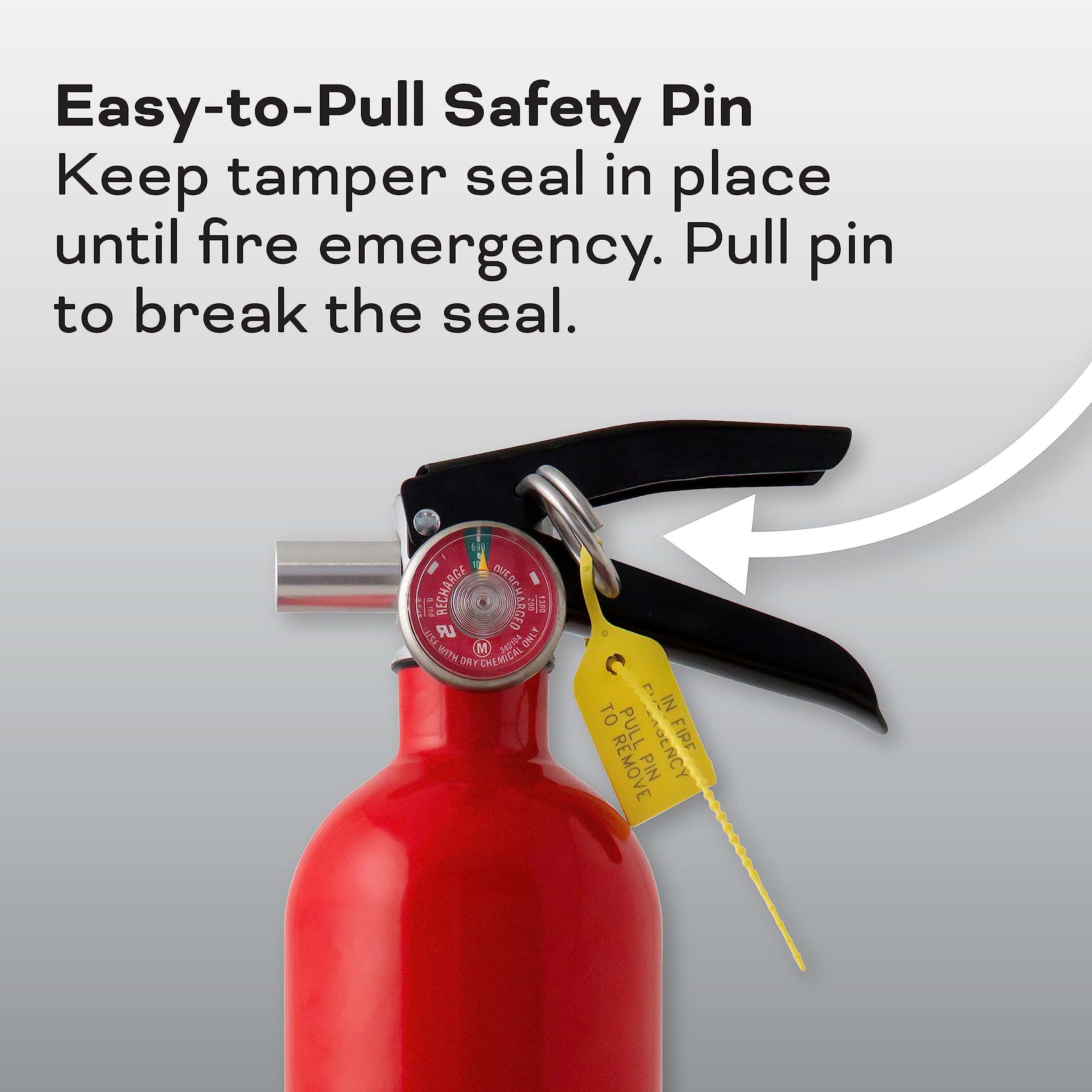 Kidde Fire Extinguisher for Commercial Use, 1-A:10-B:C, 4 Lbs., Refillable & Reusable, Wall Mount (Included) - Image 10