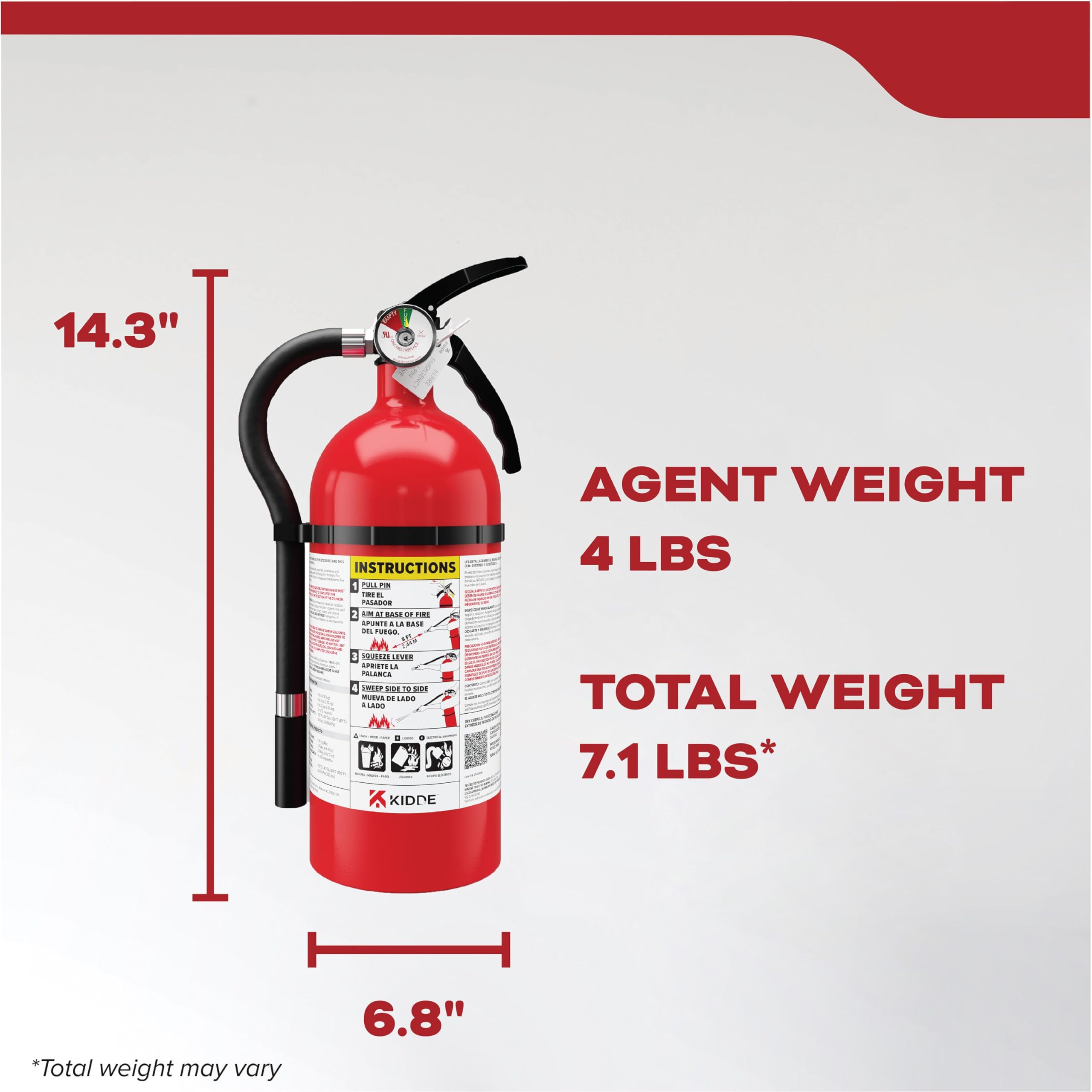 Kidde Fire Extinguisher for Home, For Residential and Living Area Use, 2A10BC - Image 9