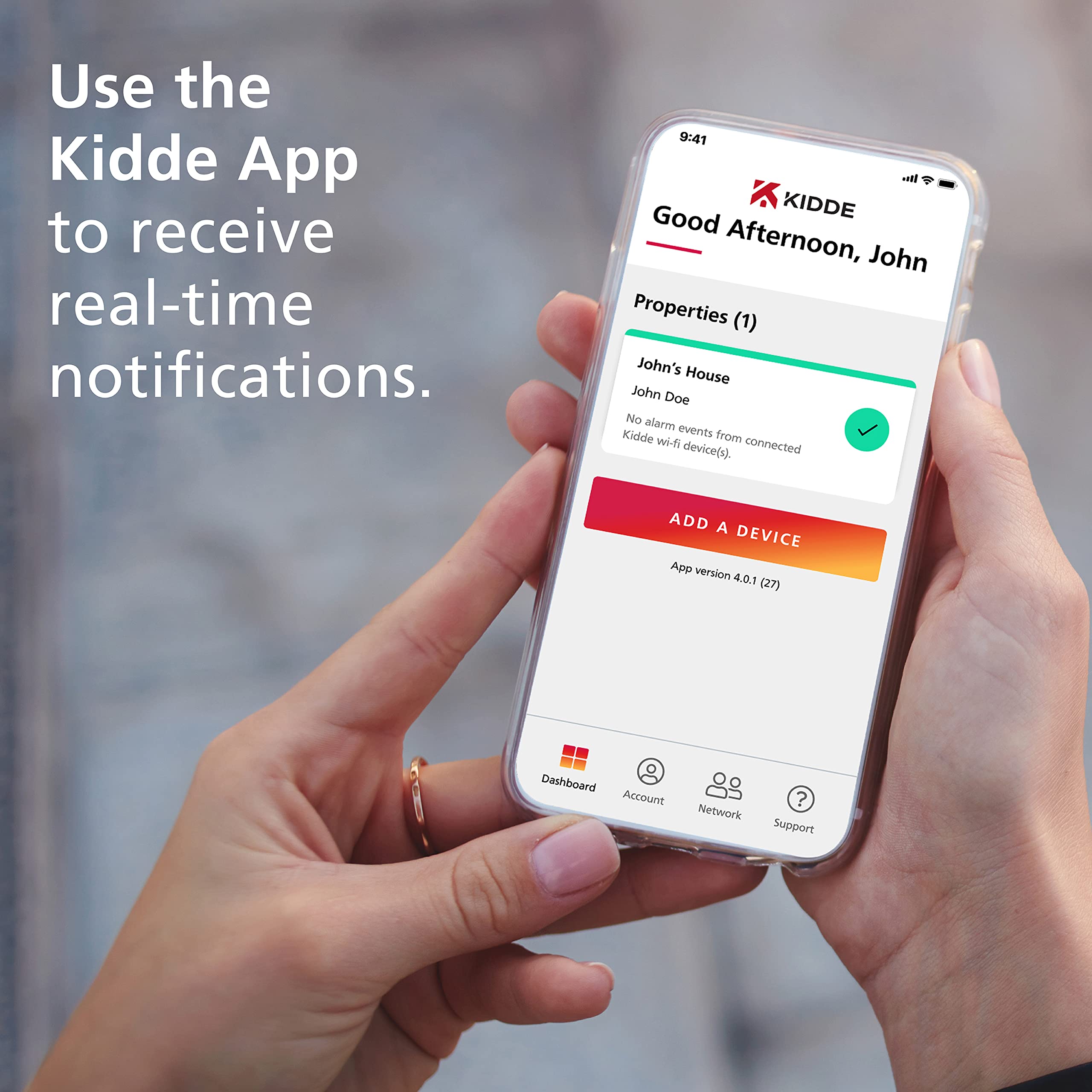 Kidde Smart Carbon Monoxide Detector & Indoor Air Quality Monitor, Plug In Wall, WiFi, Alexa Compatible Device, Voice & App Alerts - Image 3