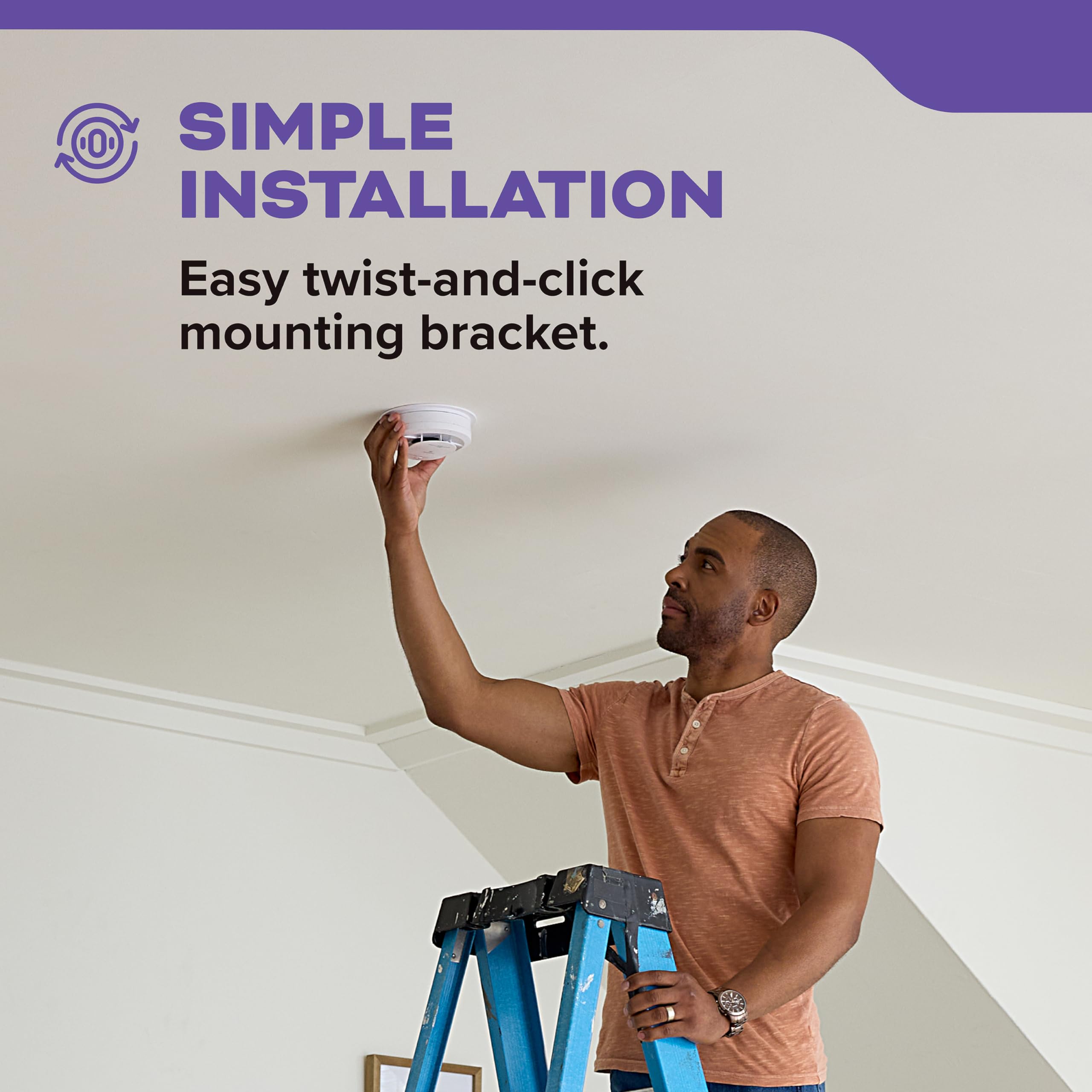 Kidde Smoke and Carbon Monoxide Detector, Hardwired with 10-Year Battery Backup, Voice Alerts, LED Status Lights, Interconnected, 85 dB Alarm, 5 inches, 30CUA10-V, 1 Pack - Image 10