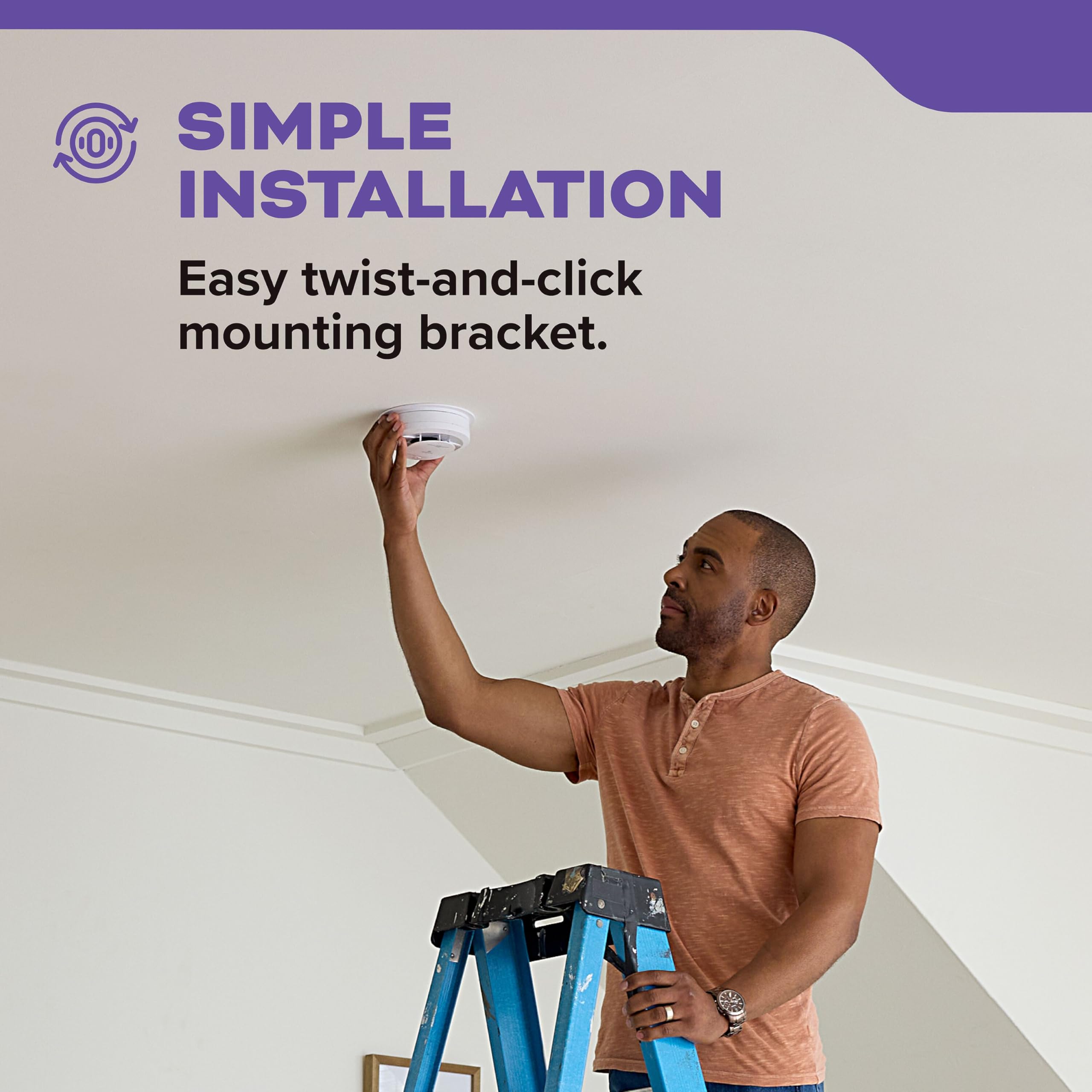 Kidde Smoke and Carbon Monoxide Detector, Hardwired with AA Battery Backup, LED Status Lights, Interconnected, 85 dB Alarm, 5 inches, 30CUAR, 3 Pack - Image 9