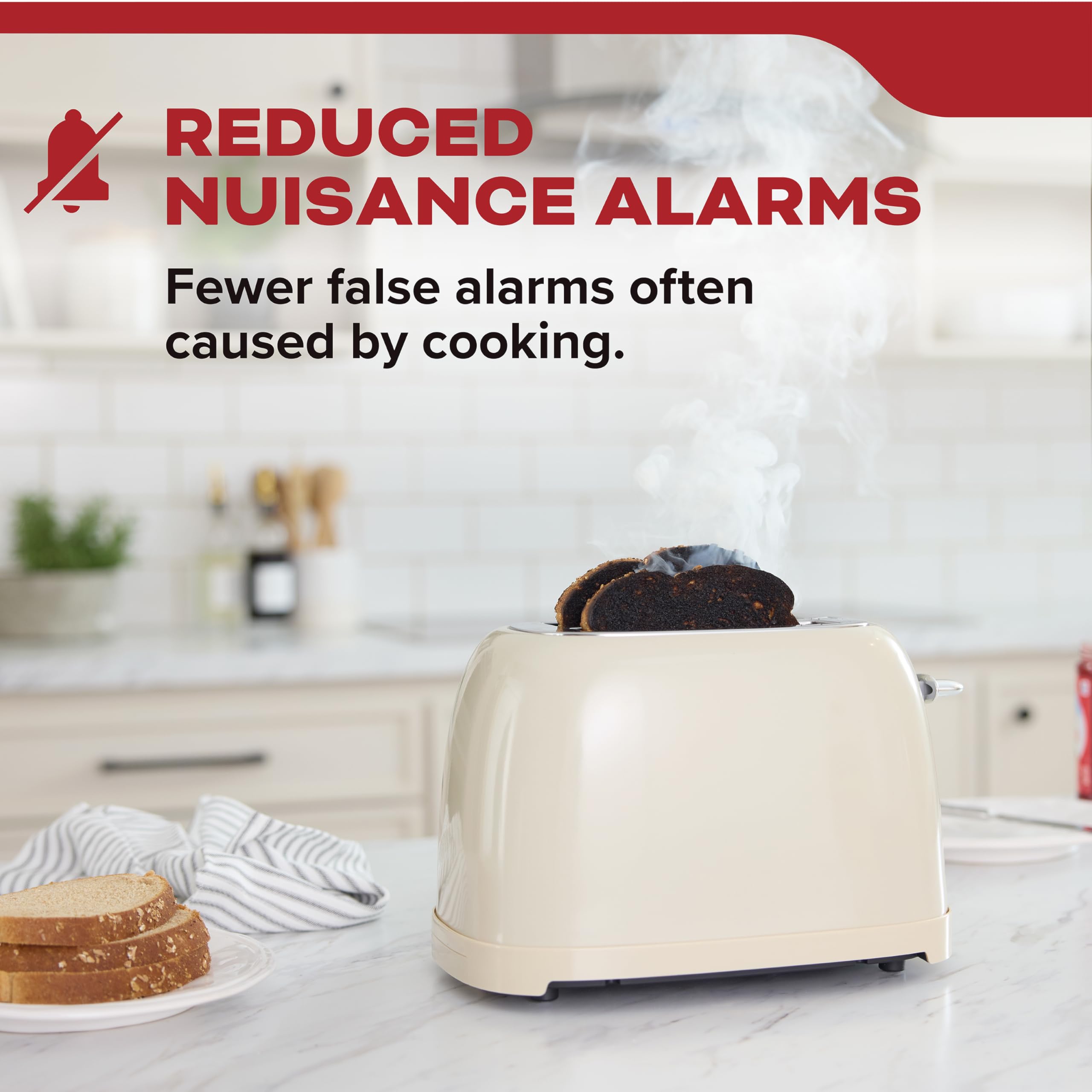 Kidde Smoke Detector, AA Battery Operated, Compact Size, LED Status Light, 85 dB Alarm, 4-inches, 10SDR - Image 4