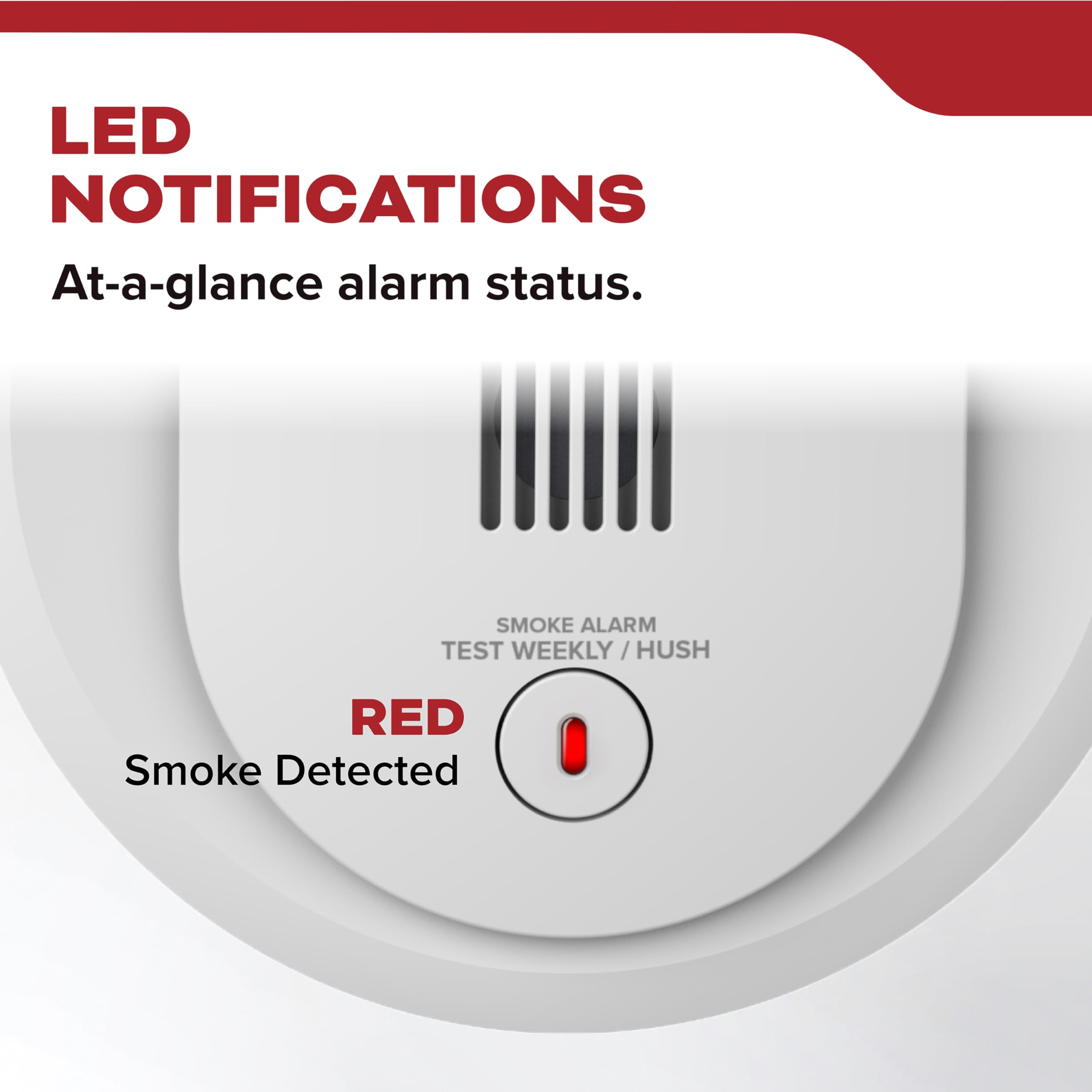 Kidde Smoke Detector, AA Battery Operated, Compact Size, LED Status Light, 85 dB Alarm, 4-inches, 10SDR - Image 8